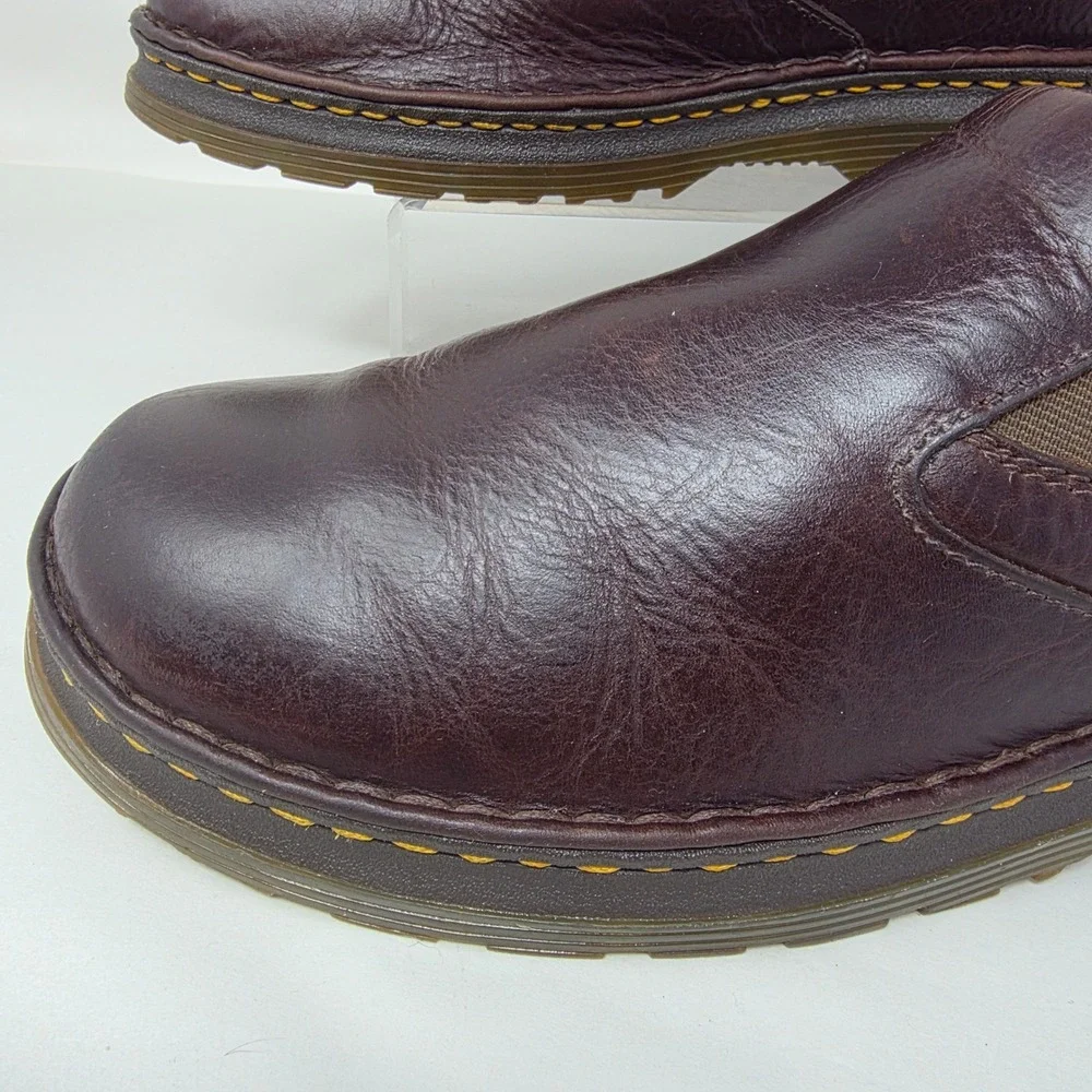 Dr. Martens Orson Mens Size 10 Slip On Loafers Brown Leather AirWair Shoes Good